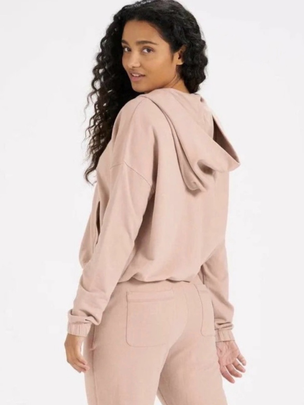 Vuori Laguna Dogwood Pink Zip Up Hoodie VW256 Womens Large NWT Athletic Jacket - Picture 3 of 10